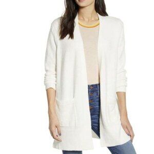 Madewell White Open Cardigan Sweater Size S